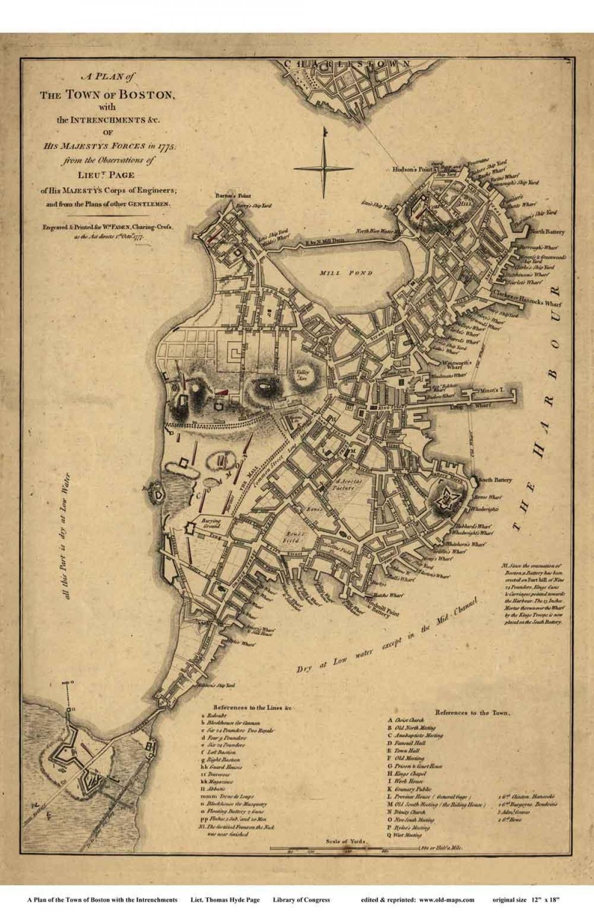 peta Boston bersejarah