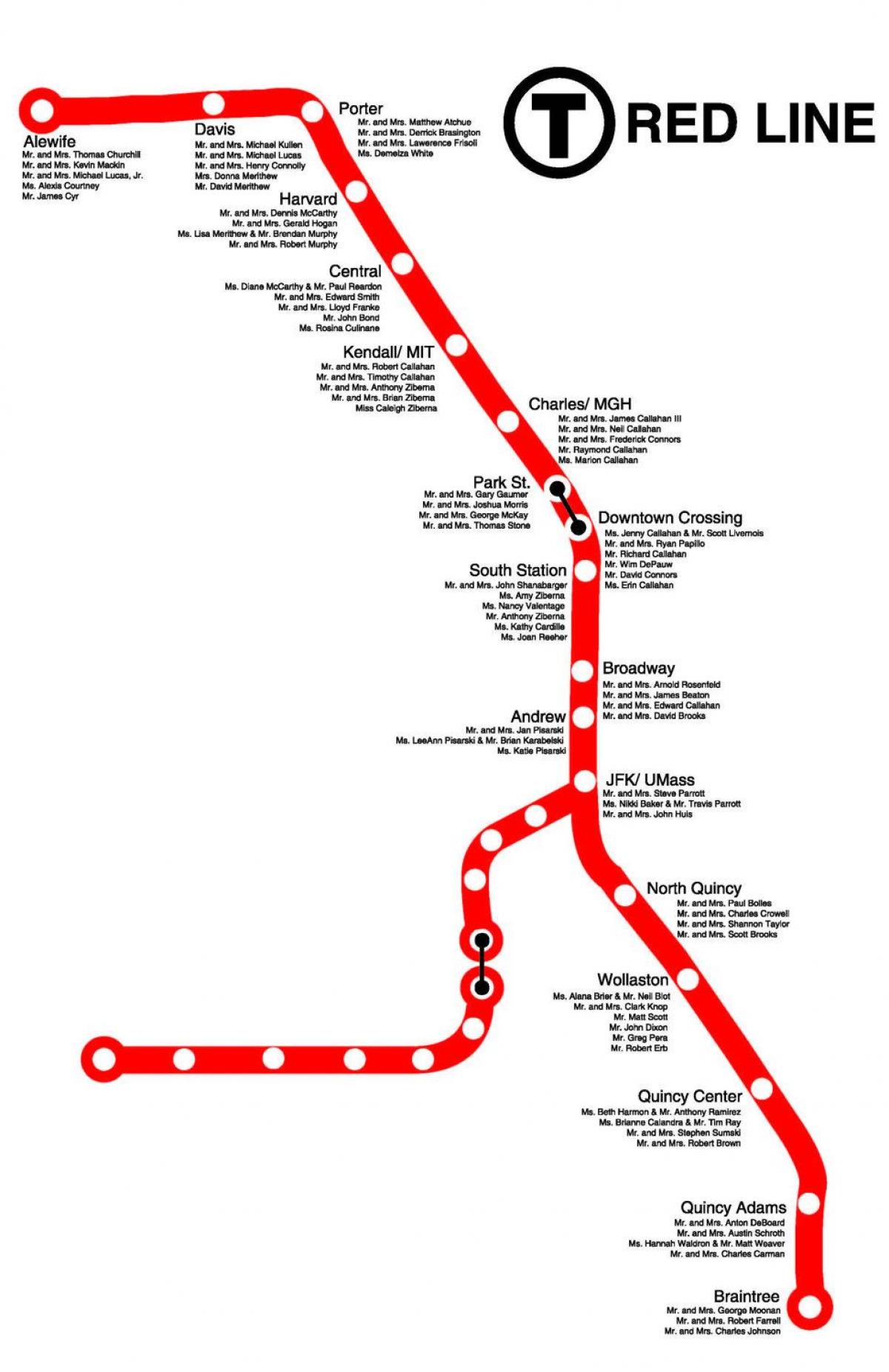 garis merah peta Boston