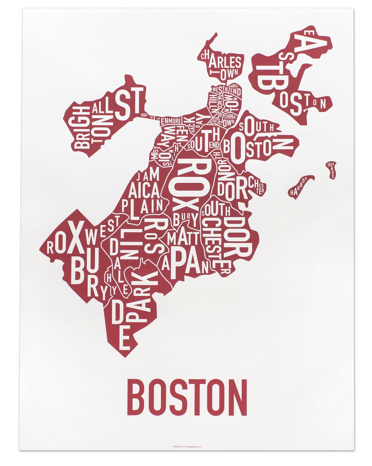 bandar Boston peta