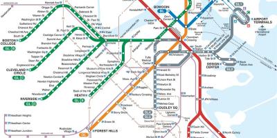 Peta Boston kereta bawah tanah