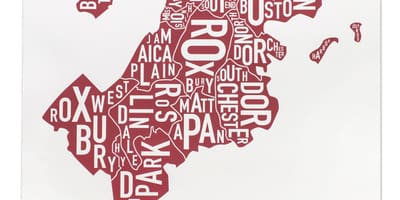 Bandar Boston peta